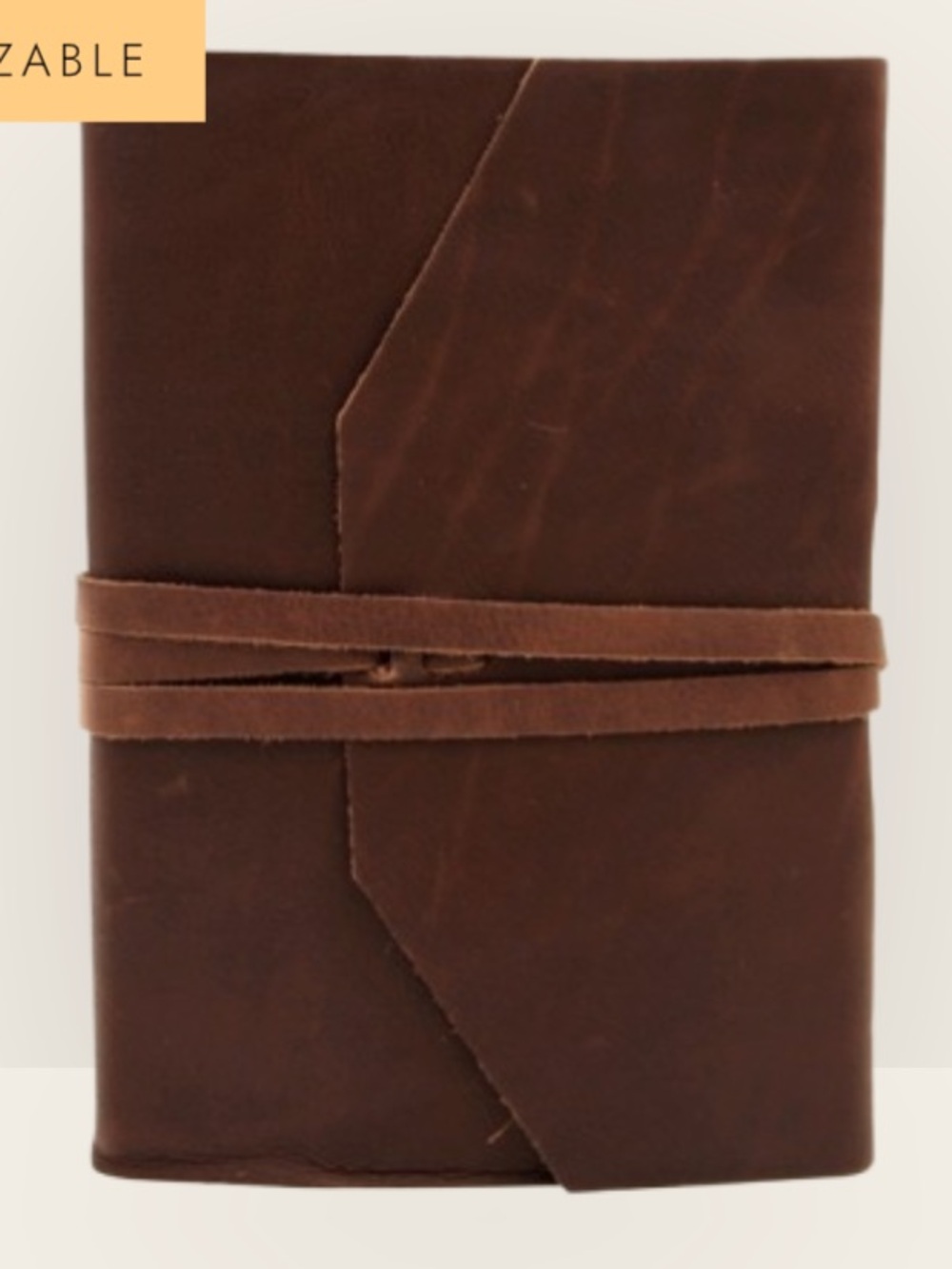 Refillable Leather Journal Made in Italy